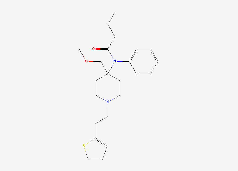 Two-dimensional chemical structure of 5YH3S4S2T6