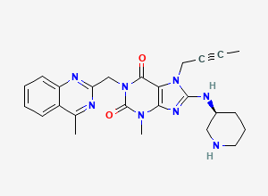 Two-dimensional chemical structure of Linagliptin Impurity Z2, CAS 2253964-85-9