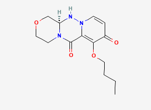 Two-dimensional chemical structure of (3R)-11-butoxy-5-oxa-1,2,8-triazatricyclo[8.4.0.03,8]tetradeca-10,13-diene-9,12-dione