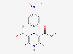 Two-dimensional chemical structure of Benidipine Impurity L, CAS 166808-97-5