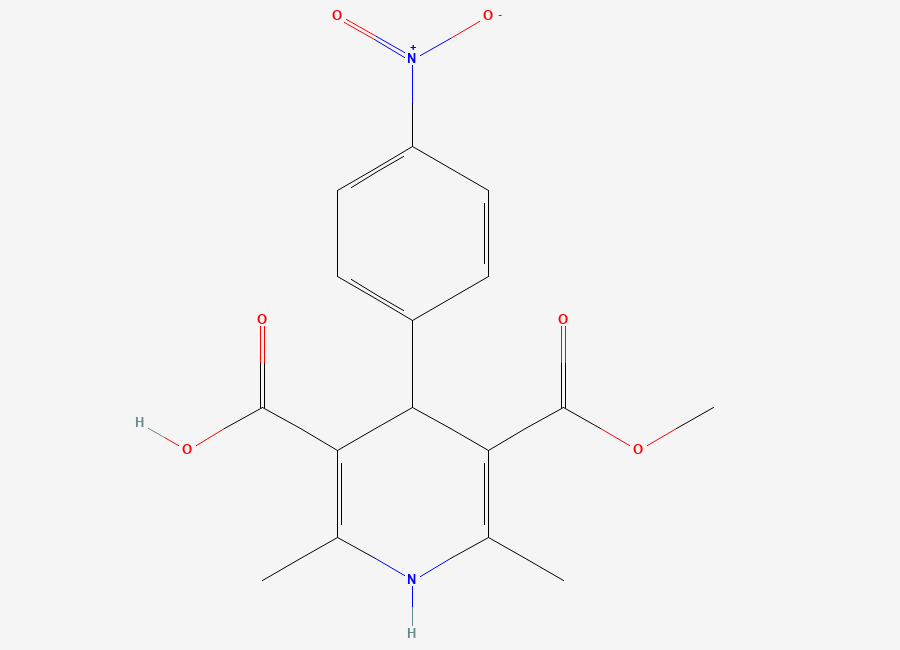Two-dimensional chemical structure of Benidipine Impurity L, CAS 166808-97-5
