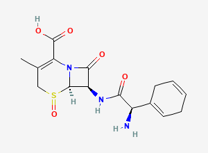 Two-dimensional chemical structure of Cefradine EP Impurity C