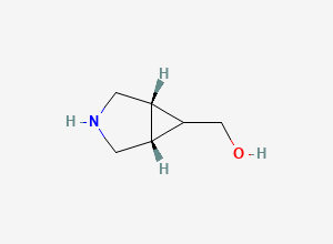 Two-dimensional chemical structure of (1R,5S,6R)-3-azabicyclo[3.1.0]hexan-6-ylmethanol