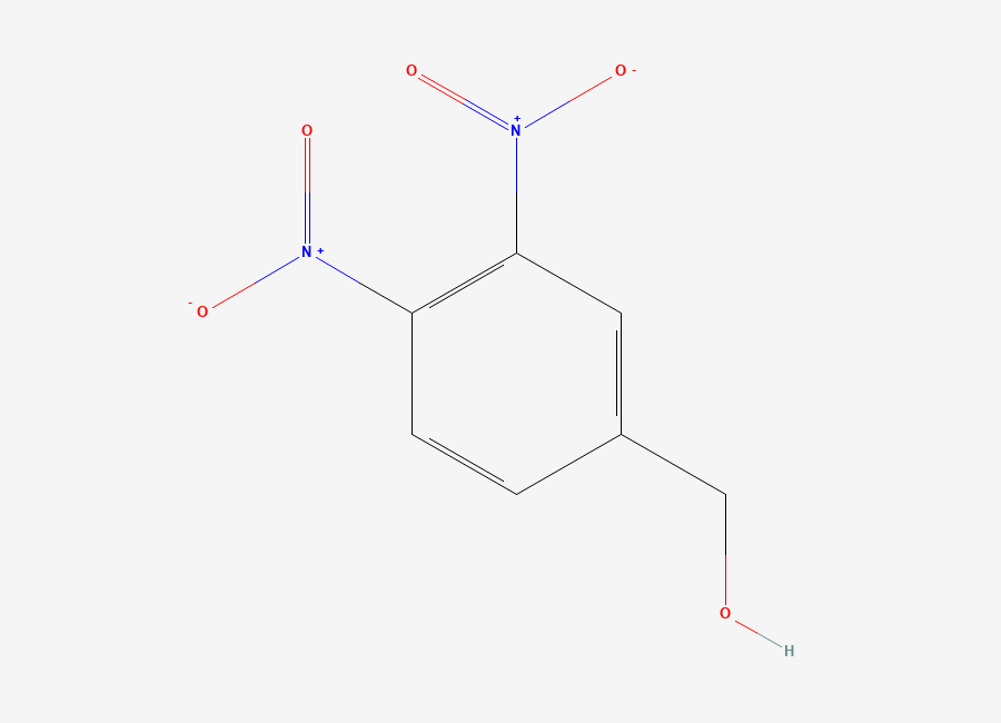 Two-dimensional chemical structure of 3,4-Dinitrobenzyl alcohol