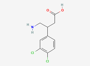 Two-dimensional chemical structure of Dichloro Baclofenac, CAS 4846-95-1