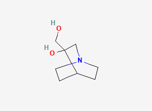 Two-dimensional chemical structure of Cevimeline Diol Impurity, CAS 61573-79-3