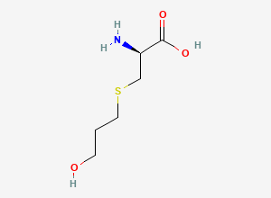 Two-dimensional chemical structure of (S)-2-Amino-3-((3-hydroxypropyl)thio)propanoic acid