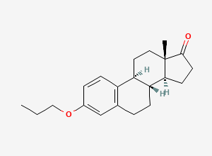 Two-dimensional chemical structure of 3-O-Propyl Estrone, CAS 1852-86-4