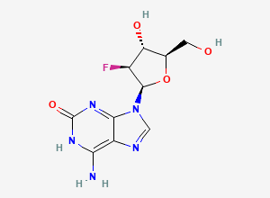 Two-dimensional chemical structure of Clofarabine Impurity 16, CAS 899827-82-8
