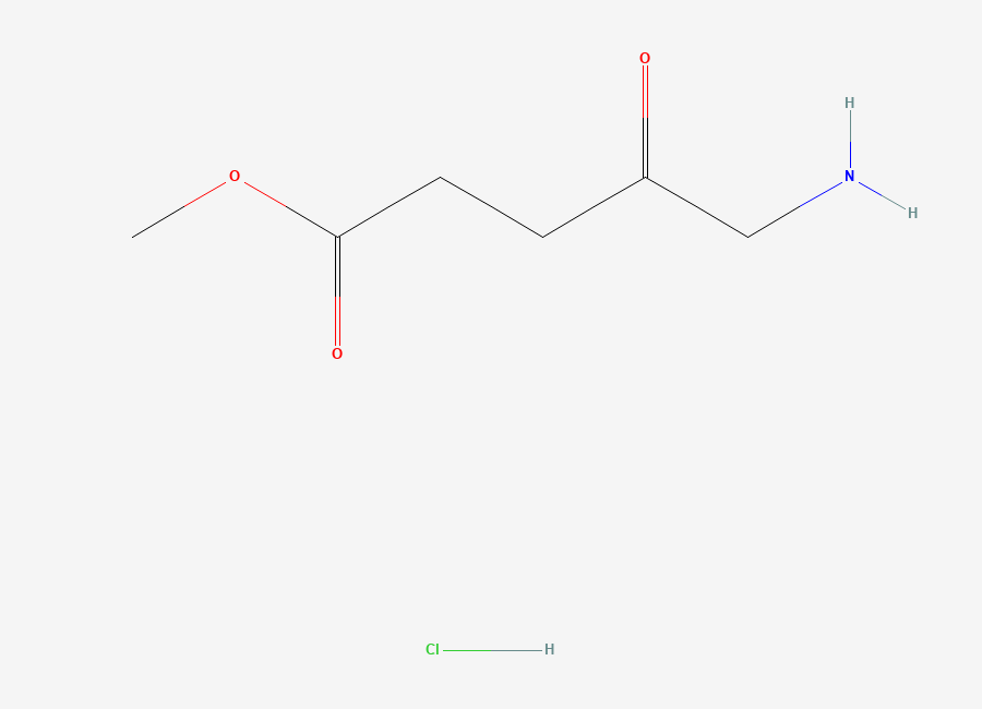 Two-dimensional chemical structure of Methyl Aminolevulinate Hydrochloride