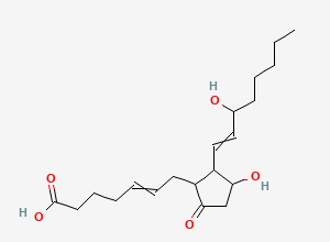 Two-dimensional chemical structure of 8-iso PROSTAGLANDIN E2