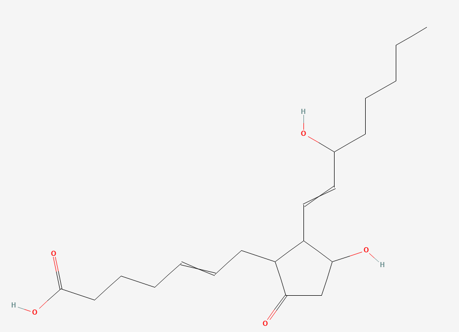 Two-dimensional chemical structure of 8-iso PROSTAGLANDIN E2