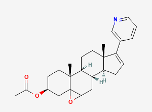 Two-dimensional chemical structure of Abiraterone Acetate-5,6-Epoxide