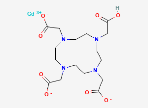 Two-dimensional chemical structure of Gadoteric Acid/ Gadoteridol Impurity D, CAS 72573-82-1