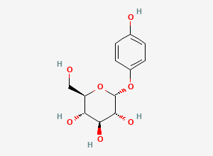 Two-dimensional chemical structure of alpha Arbutin, CAS 84380-01-8