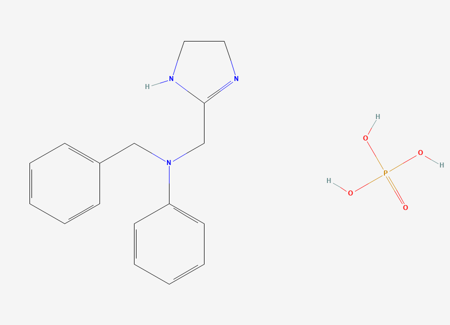 Two-dimensional chemical structure of Antazoline Phosphate, CAS 154-68-7