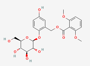 Two-dimensional chemical structure of Curculigoside A