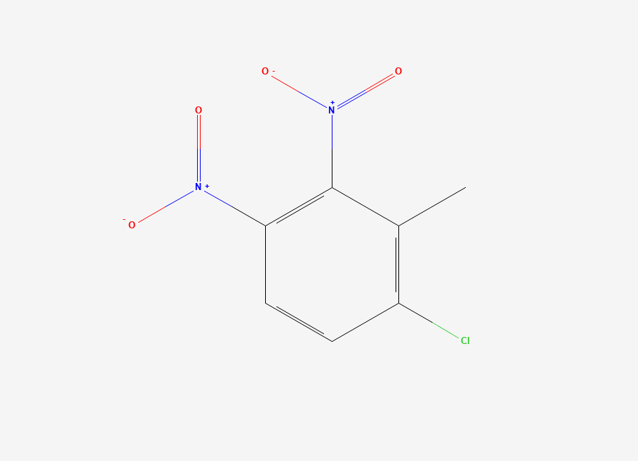 Two-dimensional chemical structure of 1-Chloro-2-methyl-3,4-dinitrobenzene