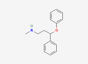 Two-dimensional chemical structure of Atomoxetine EP Impurity A (Free Base), CAS 56161-70-7