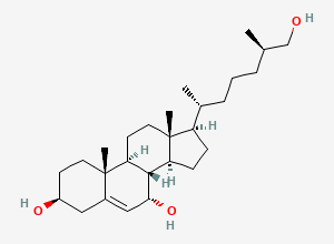 Two-dimensional chemical structure of (25R)-cholest-5-ene-3beta,7alpha,26-triol