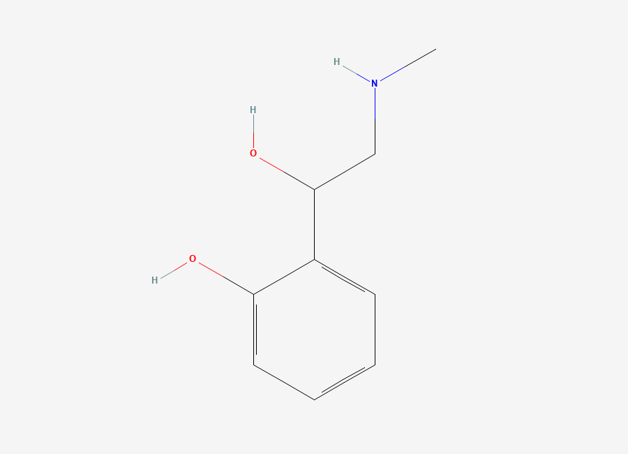Two-dimensional chemical structure of 2-Synephrine