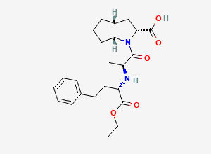 Two-dimensional chemical structure of Ramipril EP Impurity N, CAS 129939-63-5