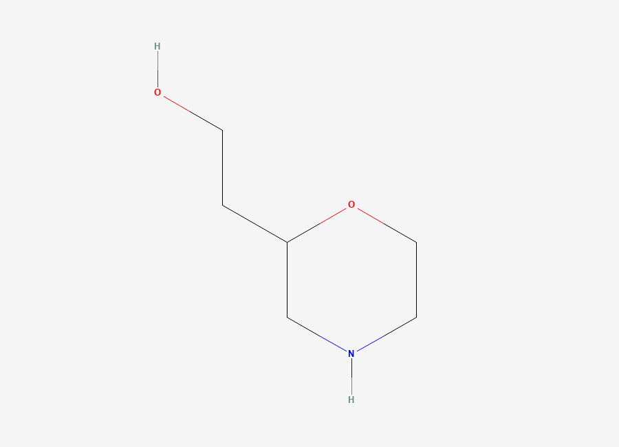 Two-dimensional chemical structure of 2-(2-Morpholinyl)ethanol