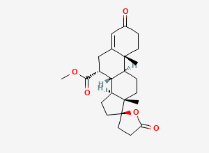Two-dimensional chemical structure of Eplerenone EP Impurity G/ Mexrenone, CAS 41020-65-9