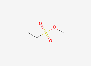 Two-dimensional chemical structure of Methyl Ethanesulfonate, CAS 1912-28-3