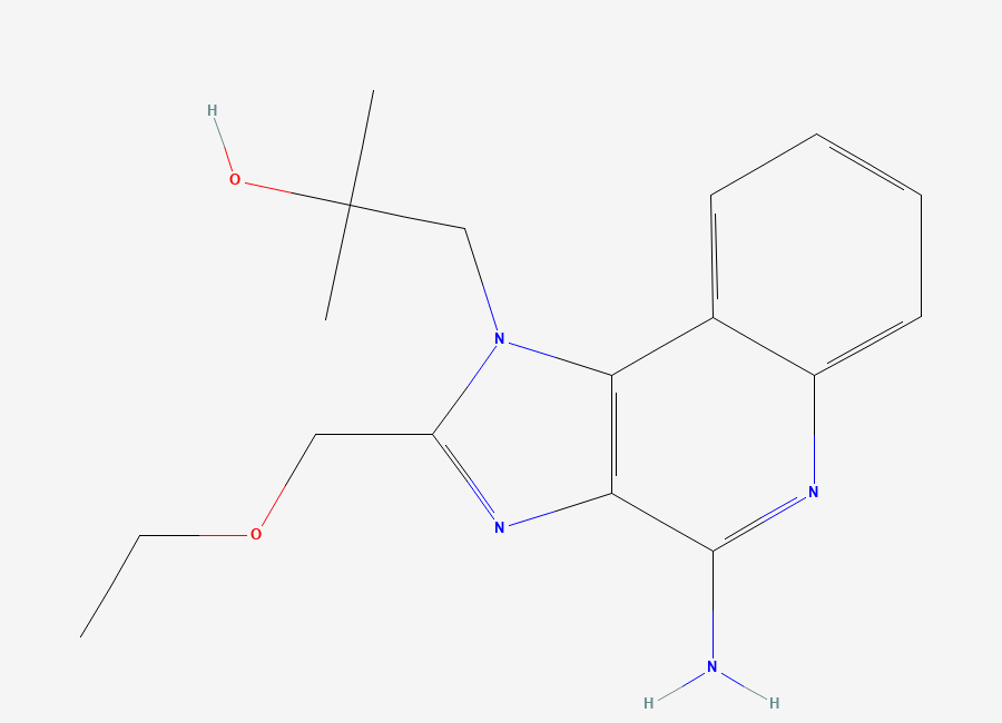 Two-dimensional chemical structure of Resiquimod, CAS 144875-48-9