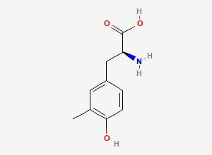 Two-dimensional chemical structure of 3-methyl-L-tyrosine