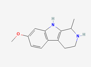 Two-dimensional chemical structure of Tetrahydroharmine, CAS 17019-01-1