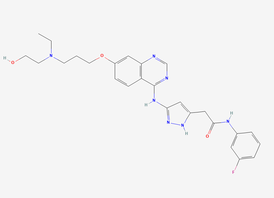 Two-dimensional chemical structure of Defosbarasertib