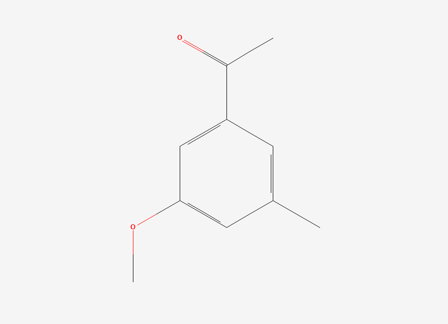 Two-dimensional chemical structure of 1-(3-Methoxy-5-methylphenyl)ethanone