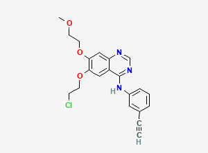 Two-dimensional chemical structure of Erlotinib iMpurity B, CAS 183321-83-7
