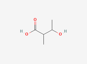 Two-dimensional chemical structure of 3-Hydroxy-2-methylbutyric acid