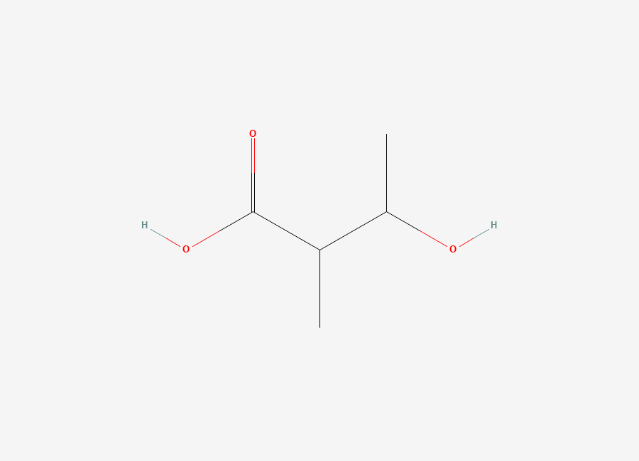 Two-dimensional chemical structure of 3-Hydroxy-2-methylbutyric acid