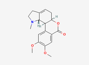 Two-dimensional chemical structure of Homolycorine, CAS 477-20-3