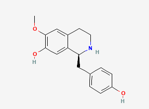 Two-dimensional chemical structure of Coclaurine, CAS 486-39-5