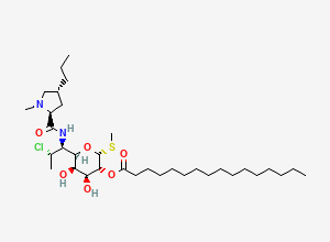 Two-dimensional chemical structure of Clindamycin Palmitate, CAS 36688-78-5