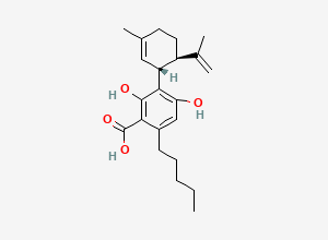 Two-dimensional chemical structure of Cannabidiolic acid