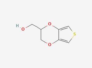 Two-dimensional chemical structure of 2,3-Dihydrothieno(3,4-b)-1,4-dioxin-2-methanol