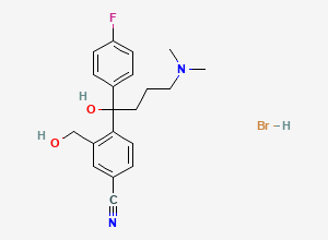 Two-dimensional chemical structure of Escitalopram EP Impurity E, CAS 103146-26-5