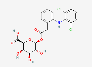 Two-dimensional chemical structure of Diclofenac-acyl-beta-D-glucuronide, CAS 64118-81-6