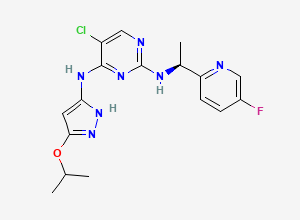 Two-dimensional chemical structure of AZ-23, CAS 915720-21-7