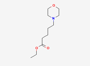 Two-dimensional chemical structure of Ethyl 5-morpholin-4-ylpentanoate, CAS 62522-25-2