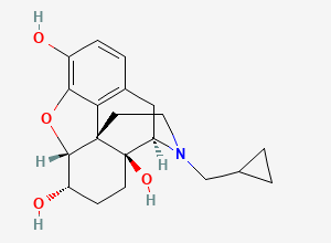 Two-dimensional chemical structure of 6a-Naltrexol
