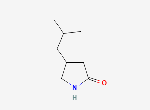 Two-dimensional chemical structure of Pregabalin Lactum (Racemic Mixture), CAS 61312-87-6