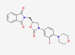 Two-dimensional chemical structure of Linezolid Desacetamide Phthalimide (R-Isomer), CAS 947736-16-5