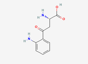 Two-dimensional chemical structure of Tryptophan EP Impurity C / Kynurenine, CAS 2922-83-0
